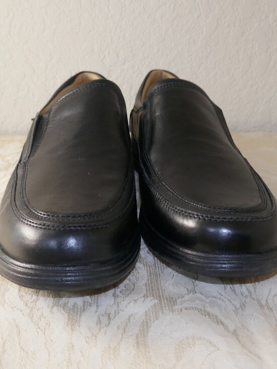 Samuel Hubbard Leather Loafers Mens 14XW Black Olema Featherlight Comfort Shoes